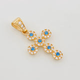 Dije Cruz Tupida 2.7 g / 3 cm Oro Amarillo 18K