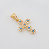 Dije Cruz Tupida 1.9 g / 2.7 cm Oro Amarillo 18K