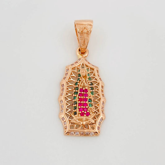 Dije Virgen De Guadalupe 7.35 g / 5 cm Oro Rosa 18K