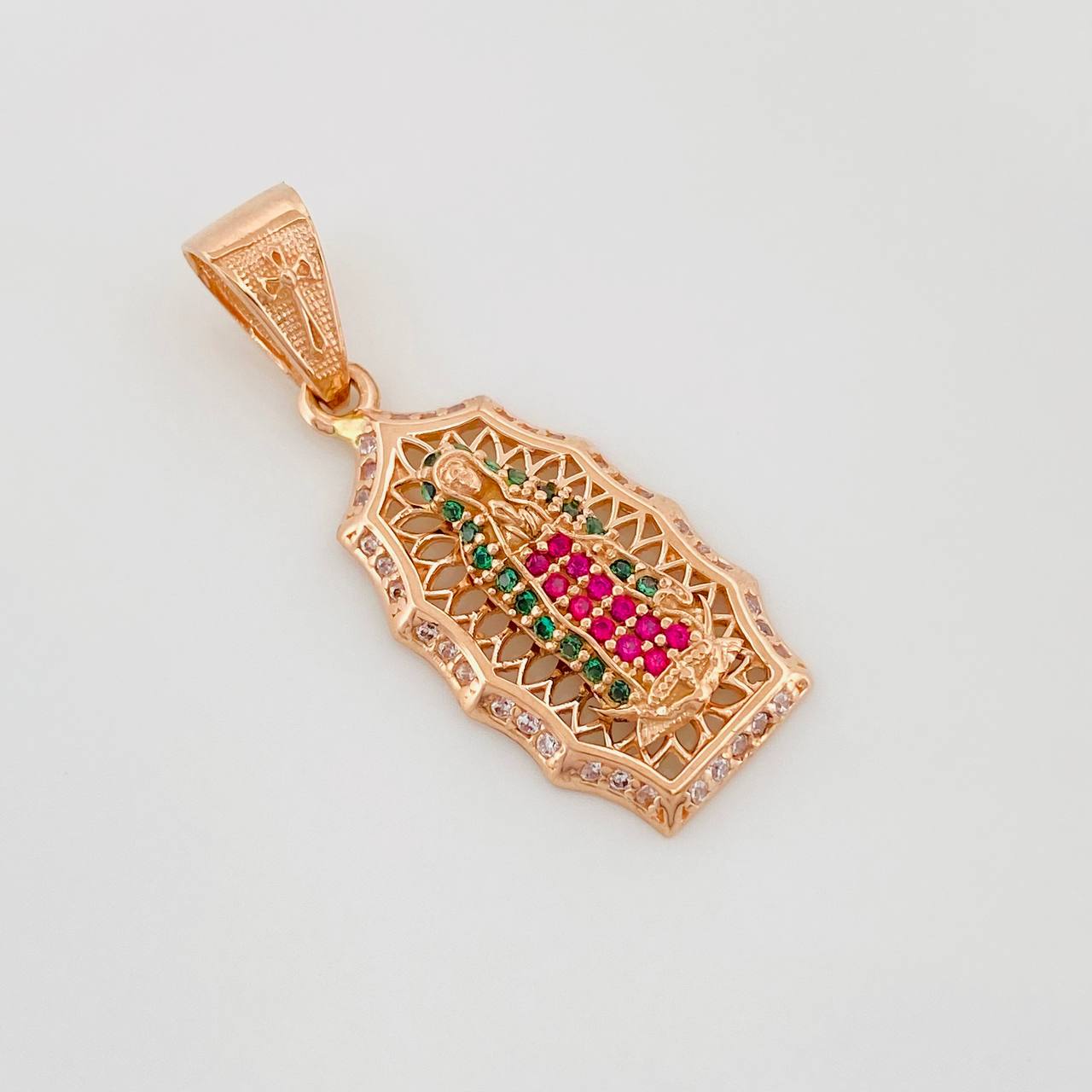 Dije Virgen De Guadalupe 7.35 g / 5 cm Oro Rosa 18K