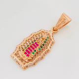 Dije Virgen De Guadalupe 7.35 g / 5 cm Oro Rosa 18K