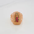 Anillo Virgen De Guadalupe 4.9 g / T7 Oro Rosa 18K
