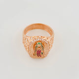 Anillo Virgen De Guadalupe 4.9 g / T7 Oro Rosa 18K