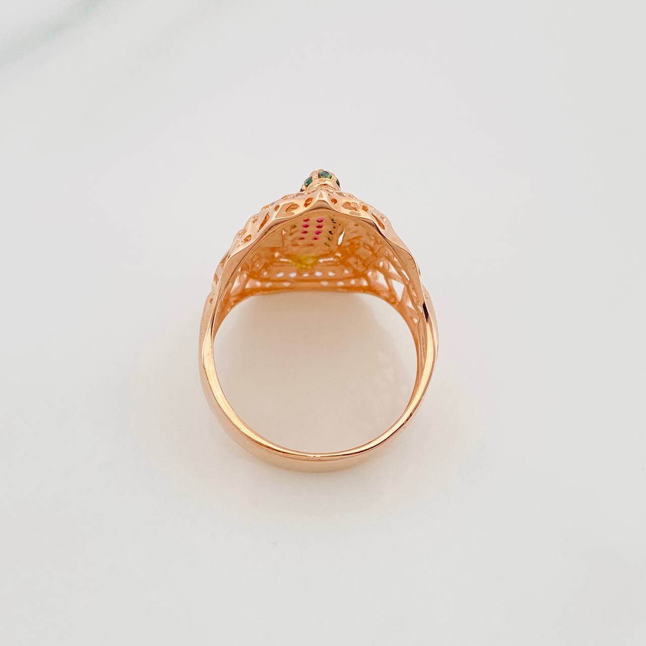 Anillo Virgen De Guadalupe 4.9 g / T7 Oro Rosa 18K