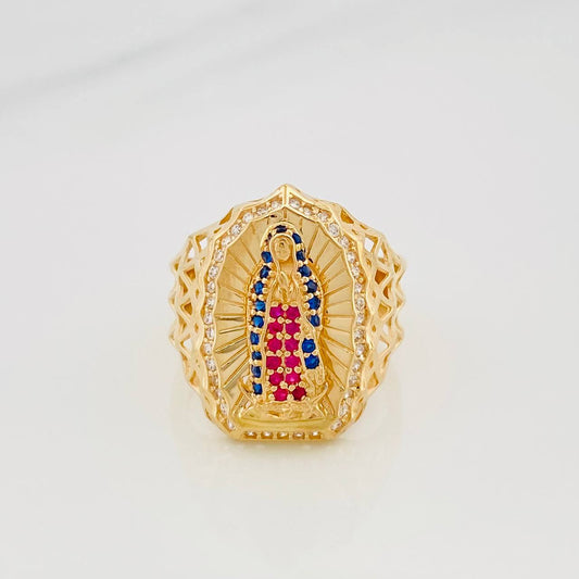 Anillo Virgen De Guadalupe 5 g / T7 Oro Amarillo 18K