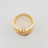 Anillo San Miguel Arcángel 8.55 g / T9 1/2 Tres Oros 18K
