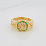 Anillo Correa Corona 7.7 g / T10 Oro Amarillo 18K