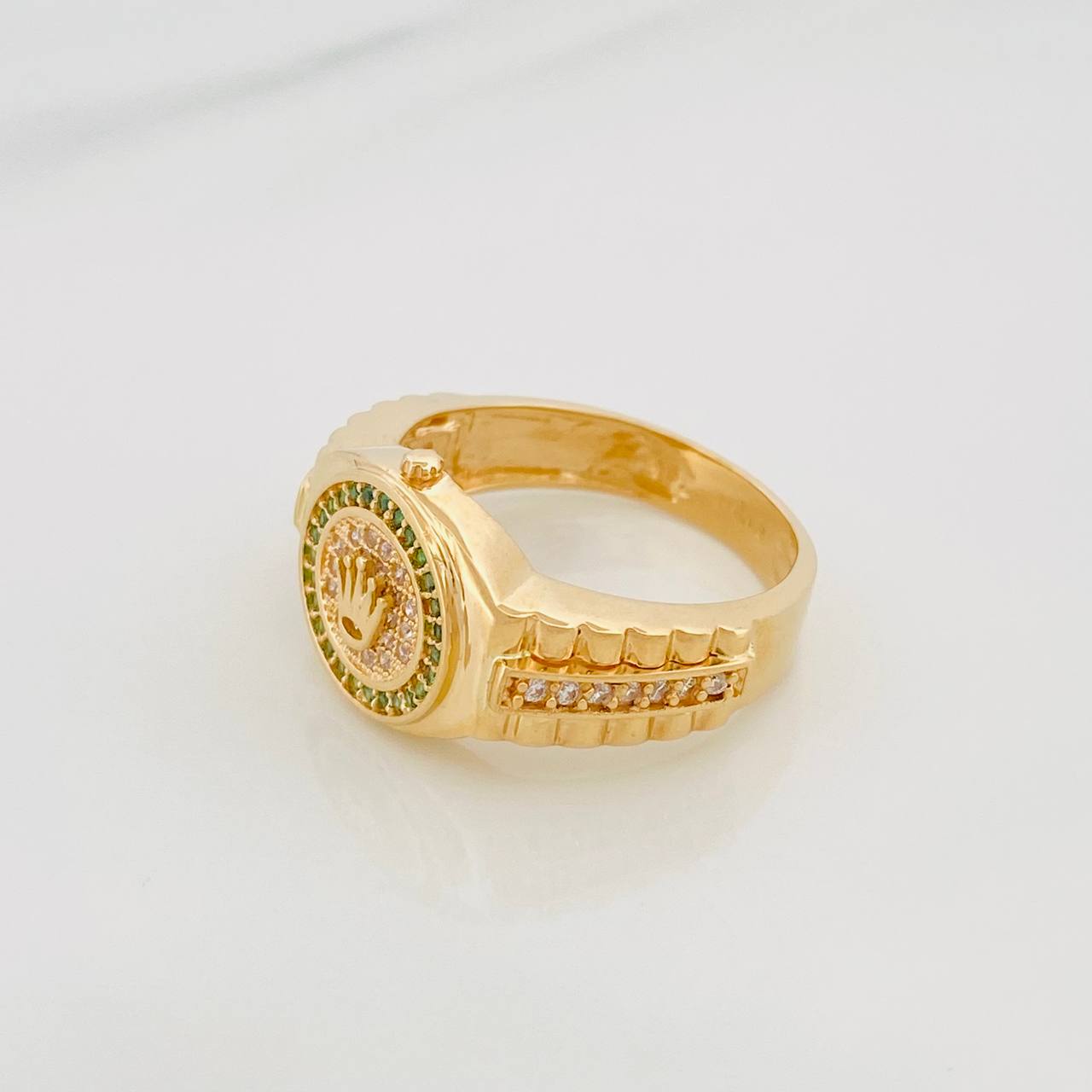 Anillo Correa Corona 7.7 g / T10 Oro Amarillo 18K