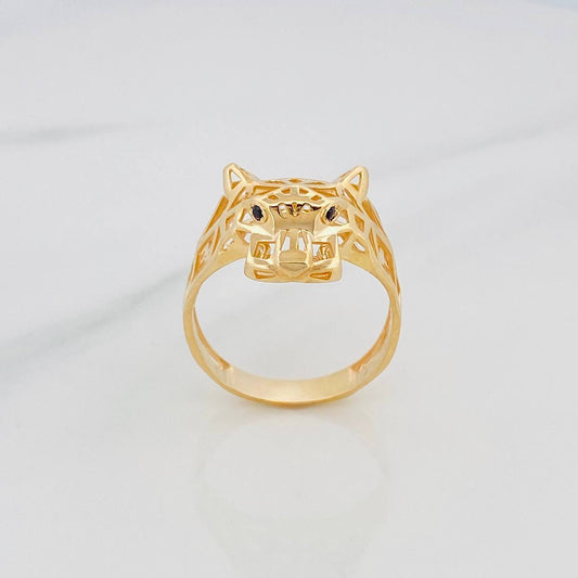Anillo Pantera 3.95 g / T 8 1/2 Oro Amarillo 18K