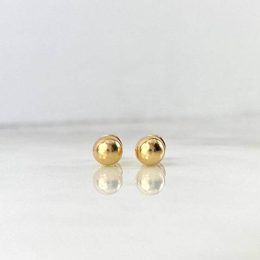 Topos Bola 0.65gr / 6mm Lisa Oro Amarillo 18K *