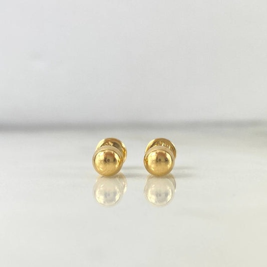 Topos Bola 0.55gr / 5mm Lisa Oro Amarillo 18K ©