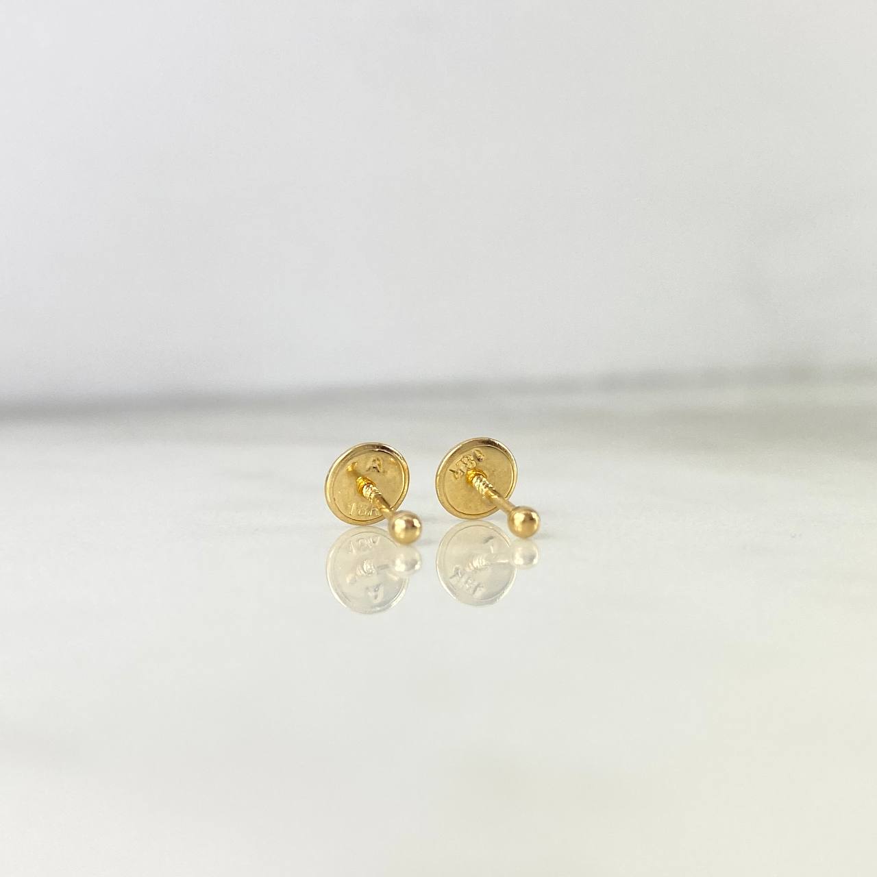 Topos Bola Lisa 0.3g / 2mm Oro Amarillo 18K
