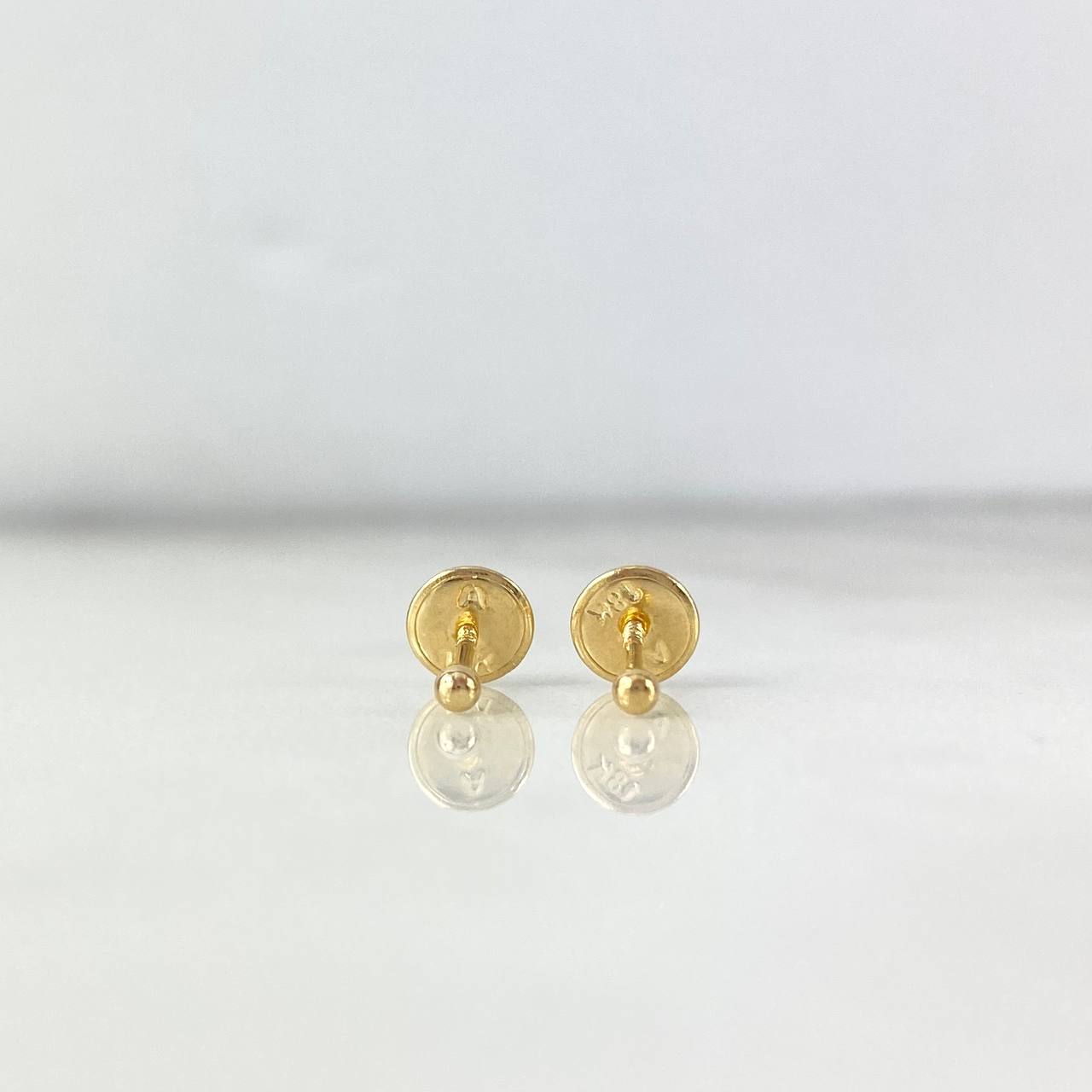 Topos Bola Lisa 0.45gr / 3mm Oro Amarillo 18K *