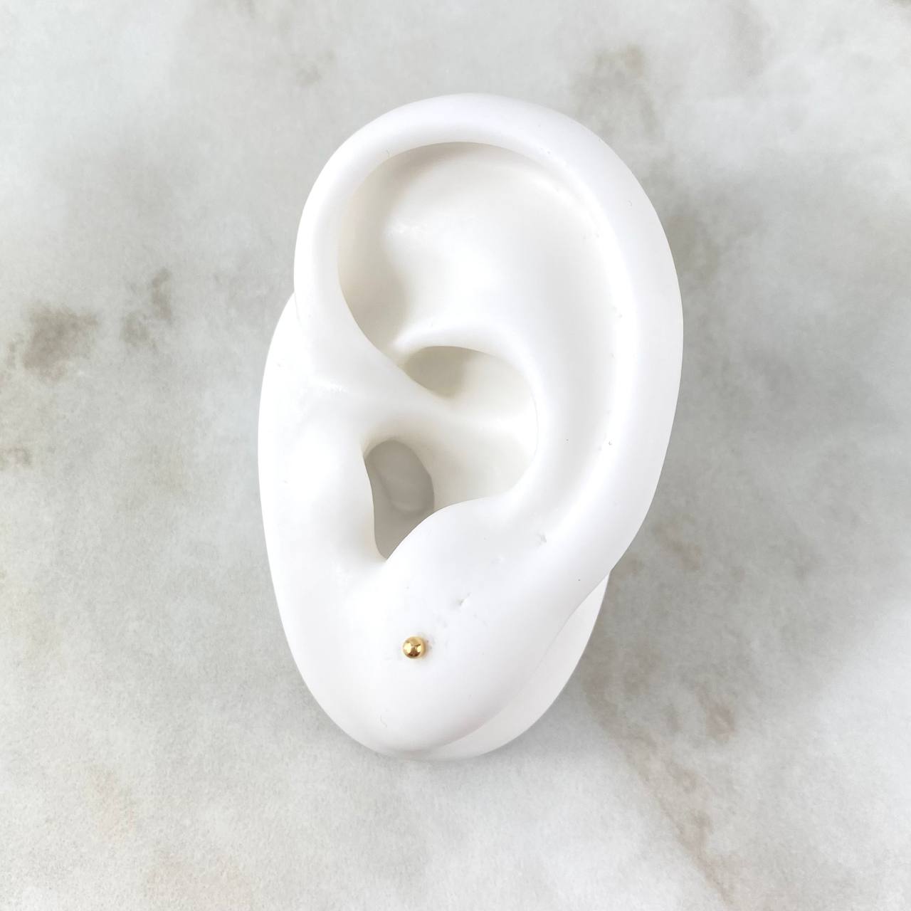 Topos Bola Lisa 0.45gr / 3mm Oro Amarillo 18K *