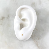 Topos Bola Lisa 0.3g / 2mm Oro Amarillo 18K
