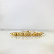 Pulso Aro Militar 6.4gr / 18cm / 5-6mm Circones Blancos Oro Amarillo