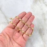 Tobillera Rustica Tornillo 4.85gr / 25cm / 4mm Oro Amarillo