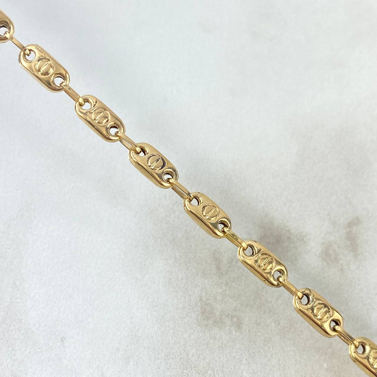 Tobillera Rustica Tornillo 4.85gr / 25cm / 4mm Oro Amarillo