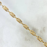 Tobillera Rustica Tornillo 4.85gr / 25cm / 4mm Oro Amarillo
