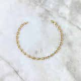 Tobillera Rustica Tornillo 4.85gr / 25cm / 4mm Oro Amarillo