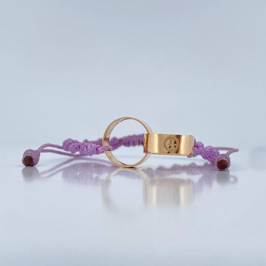 Pulsera Lila Tornillo 2.55gr / Oro Amarillo