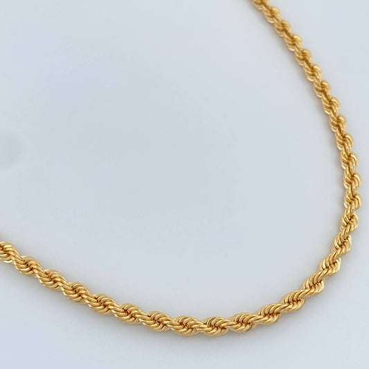 Cadena Lazo 8.55gr / 60.8cm / 3.25mm Oro Amarillo +3 18K %