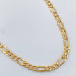 Cadena Figaro 9gr / 60.5cm / 4.35mm Oro Amarillo +1 18K %