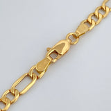 Cadena Figaro 9gr / 60.5cm / 4.35mm Oro Amarillo +1 18K %
