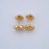 Topos GC 0.65gr / 6.3mm Rayado Oro Amarillo 18K &