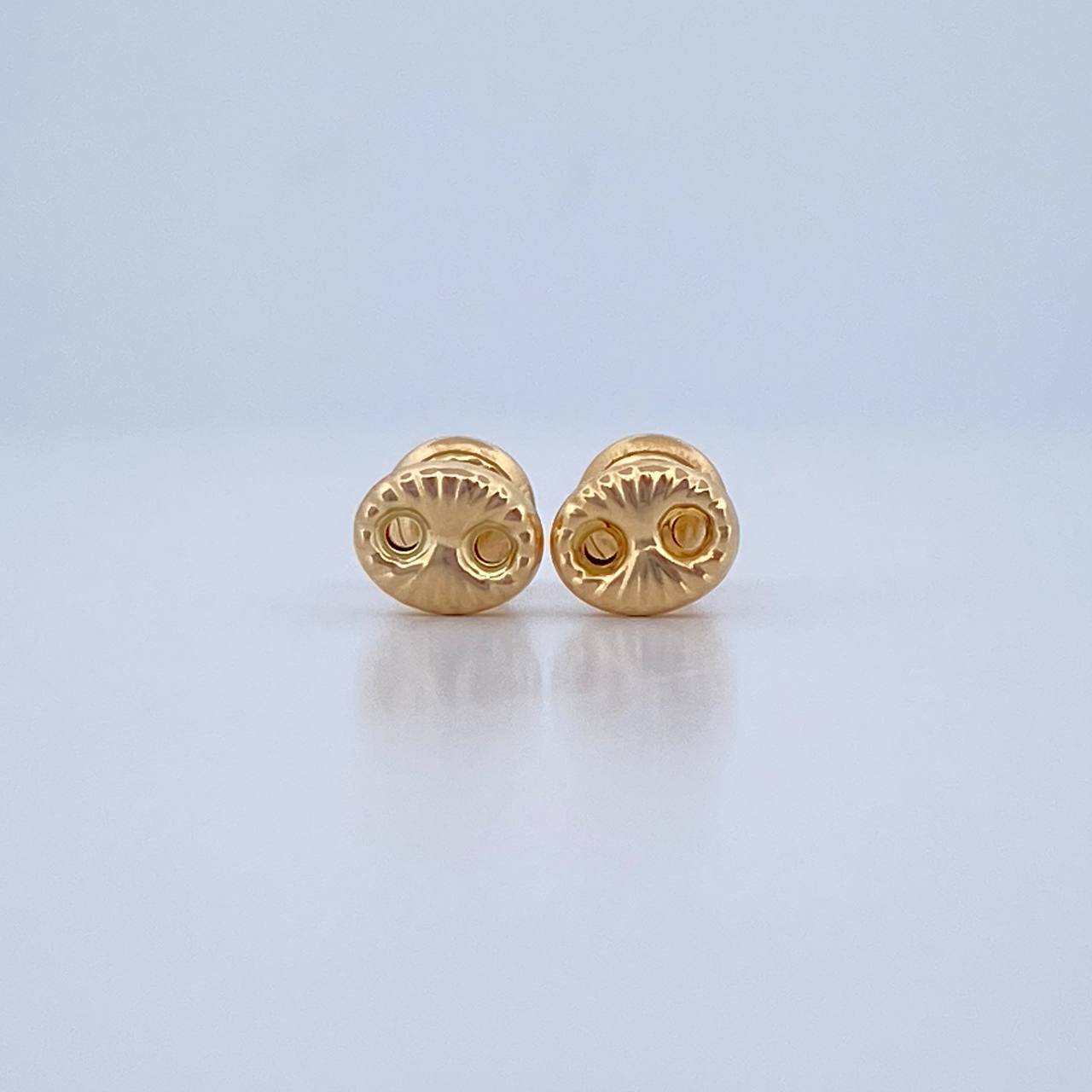 Topos GC 0.65gr / 6.3mm Rayado Oro Amarillo 18K &