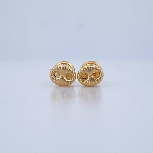 Topos GC 0.65gr / 6.3mm Rayado Oro Amarillo 18K &