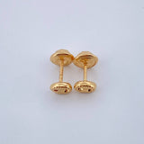 Topos GC 0.55gr / 4.8mm Rayado Oro Amarillo 18K &