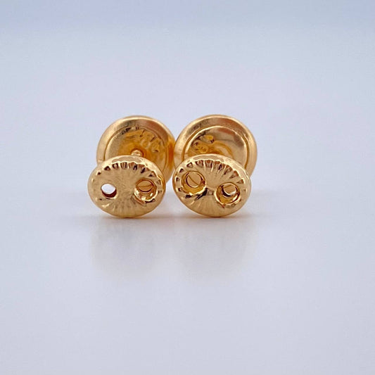 Topos GC 0.5gr / 4.7mm / Rayados Oro Amarillo 18K &