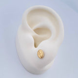 Topos Virgen Milagrosa 0.8gr / 8.18mm / Oro Amarillo 18K &