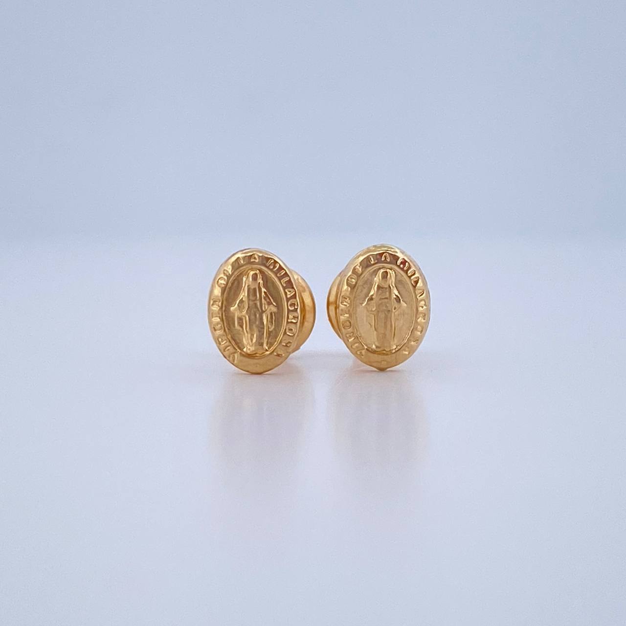 Topos Virgen Milagrosa 0.8gr / 8.18mm / Oro Amarillo 18K &