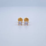 Topos Bisel 0.9gr / 4.65mm / Oro Amarillo 18K &