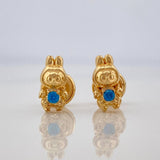 Topos Conejo Sonriente 0.75gr / 8mm Oro Amarillo 18K %