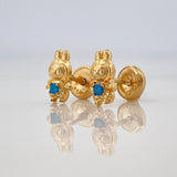 Topos Conejo Sonriente 0.75gr / 8mm Oro Amarillo 18K %