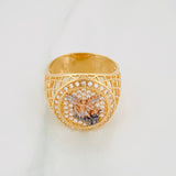 Anillo San Miguel Arcángel 7.3g / T9 1/4 Tres Oros 18K