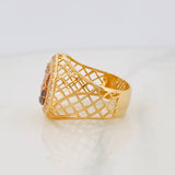 Anillo San Miguel Arcángel 7.3g / T9 1/4 Tres Oros 18K