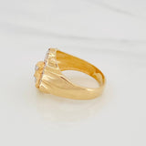 Anillo Rostro de Cristo 7.05g / T10 3/4 Tres Oros 18K