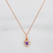 Set Cadena Veneciana + Dije Corazon / 1.5g / 45cm Oro Rosa 18K