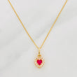 Set Cadena Aro Seguido + Dije Corazon / 1.75g / 45cm Oro Amarillo 18K