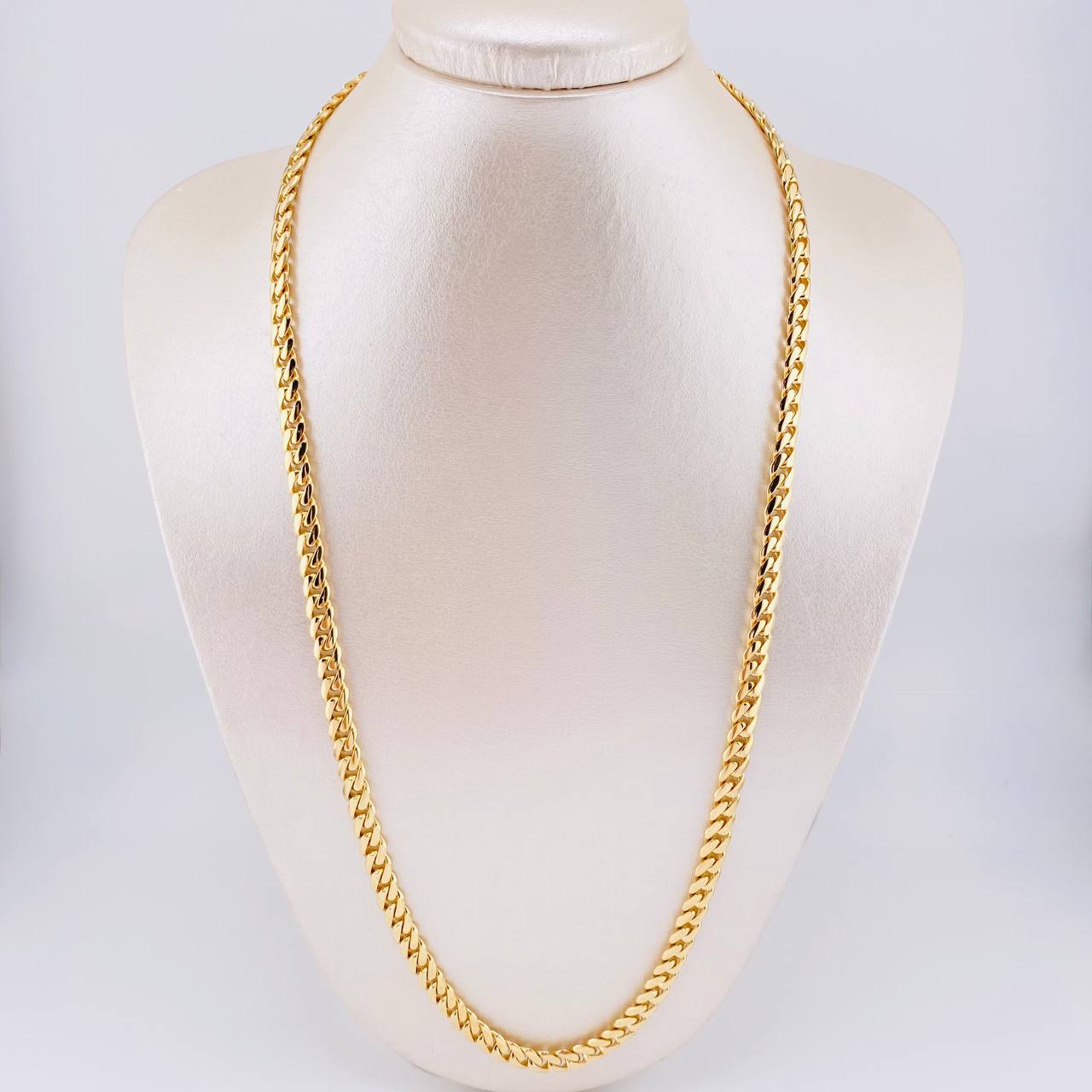 Cadena Cubana 67.55g / 60cm / 6.2mm Oro Amarillo 18K