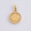 Dije Medalla San Benito 2.4g / 2.4cm Oro Amarillo 18K