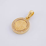 Dije Medalla San Benito 2.4g / 2.4cm Oro Amarillo 18K