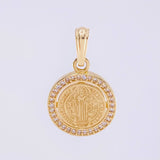 Dije Medalla San Benito 2.4g / 2.4cm Oro Amarillo 18K