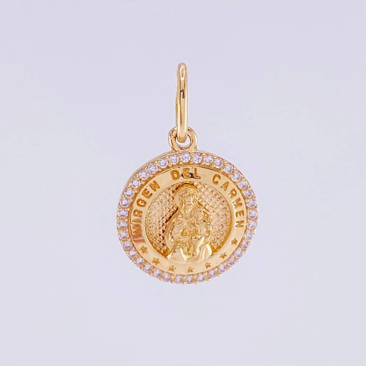 Dije Medalla Virgen del Carmen 2.4g / 2.3cm Oro Amarillo 18K
