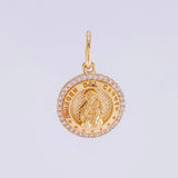 Dije Medalla Virgen del Carme 2.5g / 2.1cm Oro Amarillo 18K