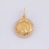 Dije Medalla Virgen del Carmen 2.4g / 2.3cm Oro Amarillo 18K